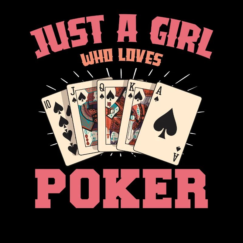 Nur ein Mädchen Pokerkarten