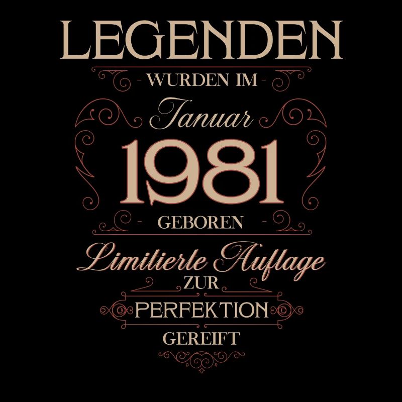 45th Birthday Legend January 1981