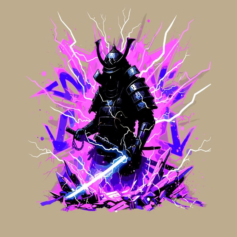 Cyber Samurai – Synthwave Katana Spirit