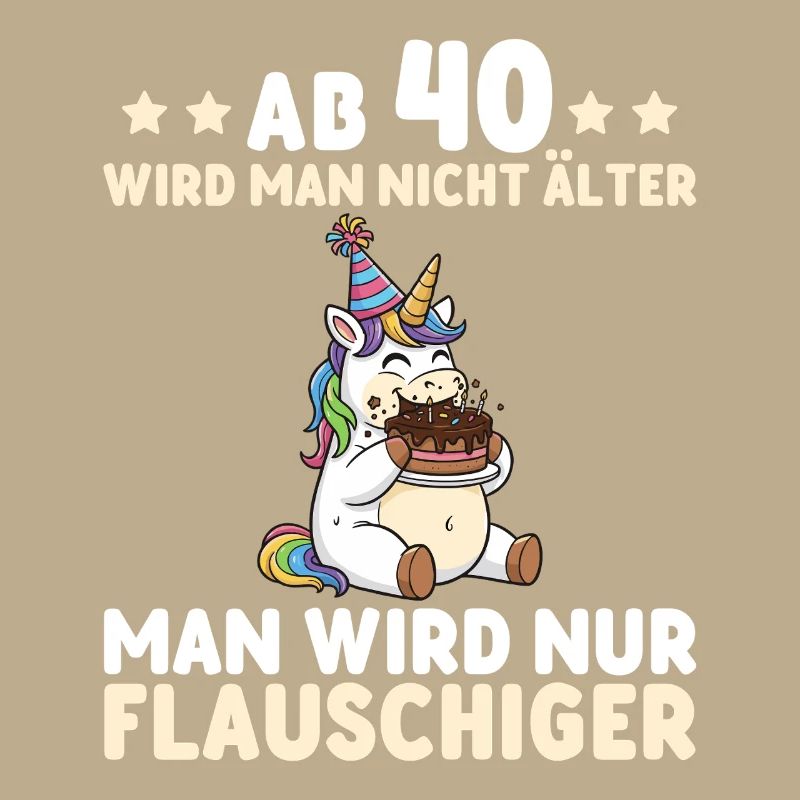 40. Geburtstag Einhorn – Man wird nur flauschiger