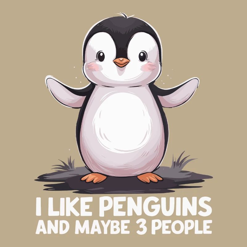 Drôle de Pingouin Dire Imprimer