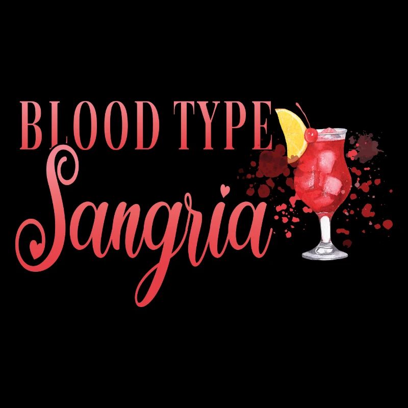 Cocktail Bartender Blood Type Sangria