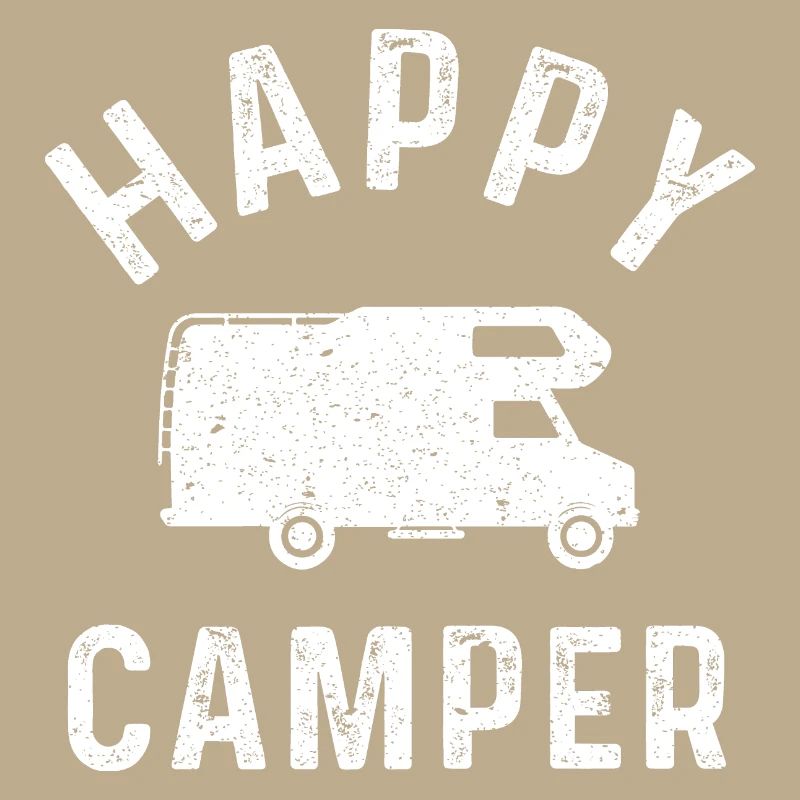 Happy Camper WOMO Caravan Camper Gift
