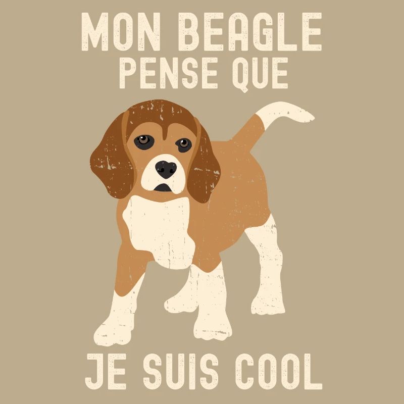 MON BEAGLE PENSE QUE JE SUIS COOL