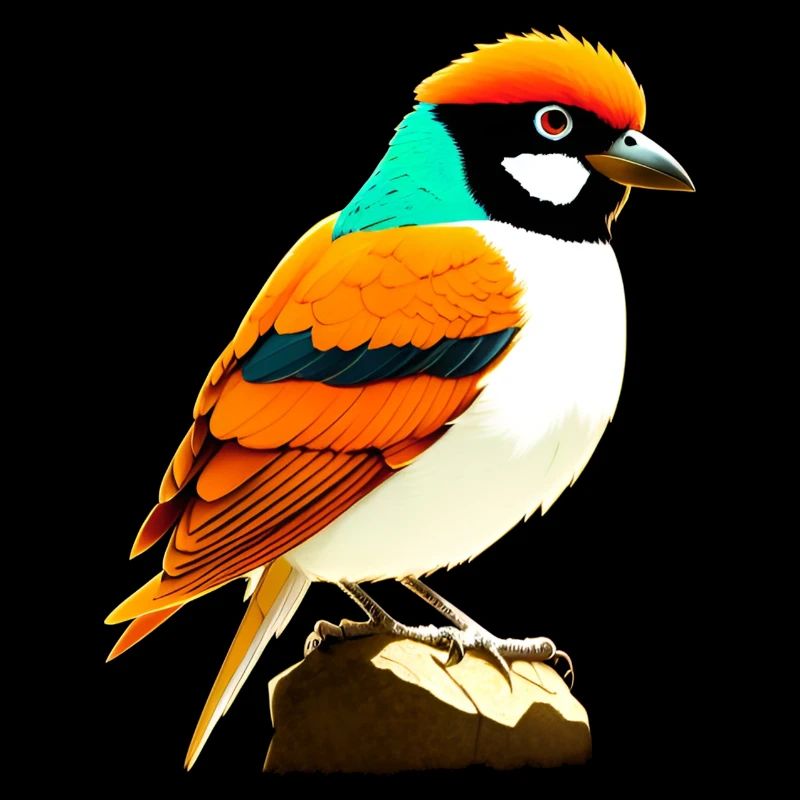 Bunter Vogel