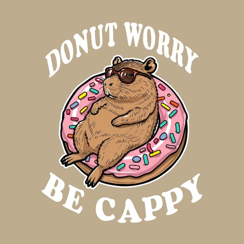 Donut Worry be Cappy Capybara