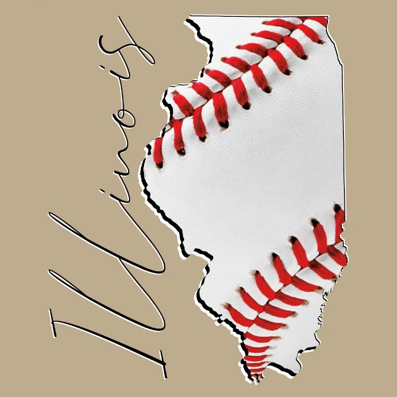 Illinois (États-Unis) | Vrai baseball | Script de carte