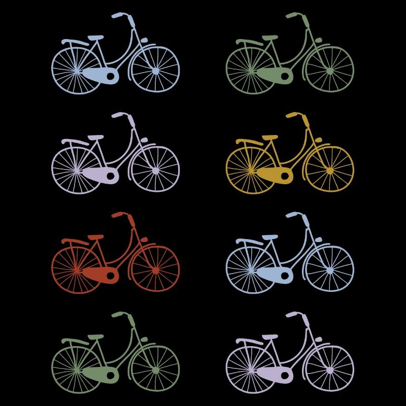 Vélos rétro peints à la main