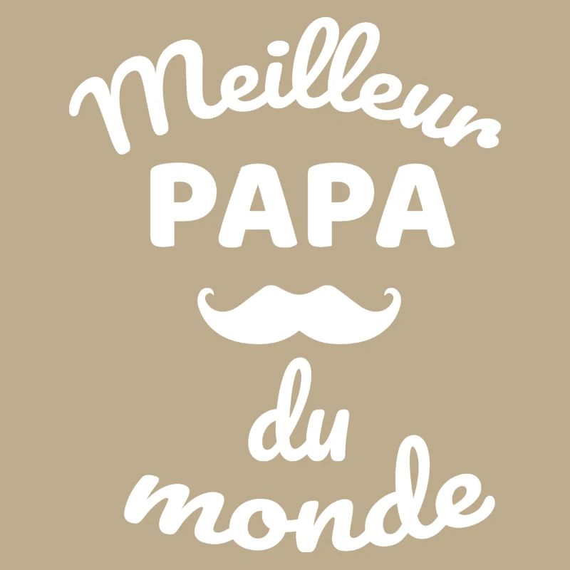 Authentisches Gesamt-Schnurrbart-Papa-Design