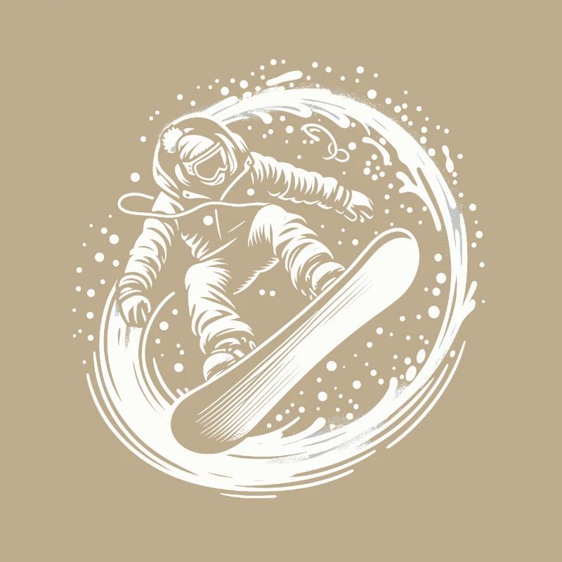 Snowboarder Snow Ski Holiday Board Loop Cool Slope