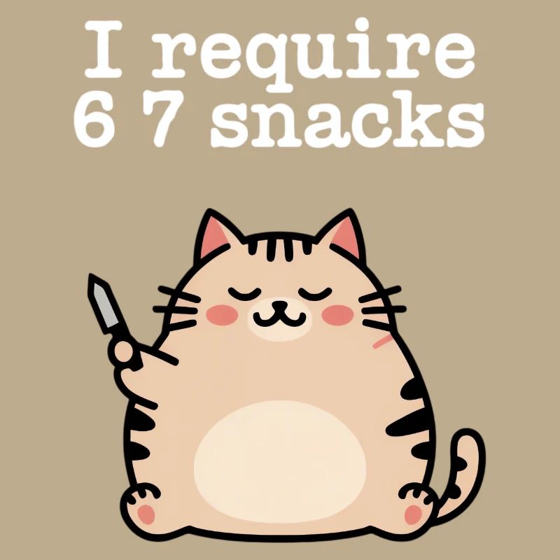 6-7 Mème Internet 6 7 Snack Cat