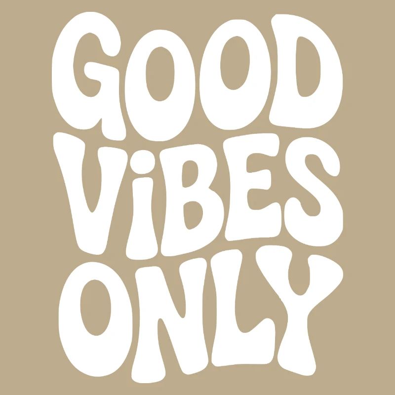 Vibing Typographie en blanc