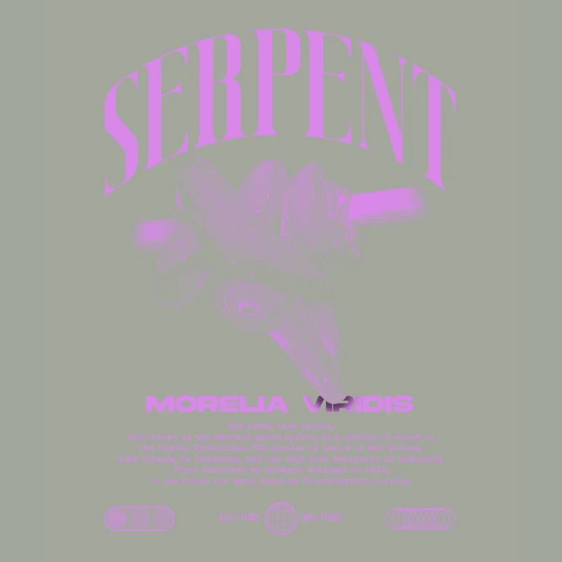 Green Tree Python Modern Reptile Keeper Streetwear