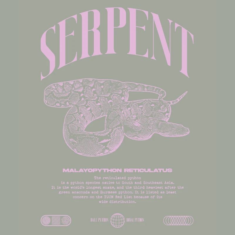 Reticulated Python Reptile Keeper Streetwear