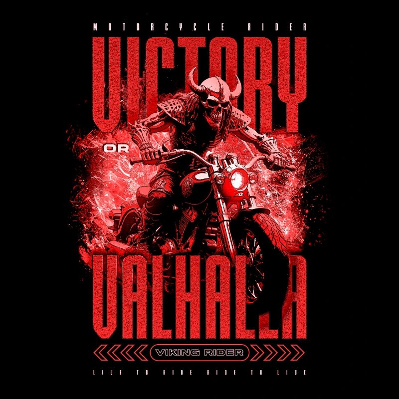 Motorrad Nordische Wikinger Sieg Oder Walhalla