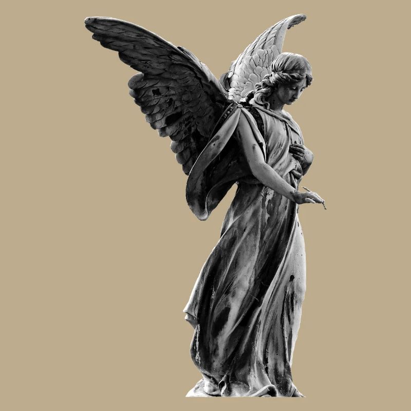 sculpture Ange - Conception, blanc