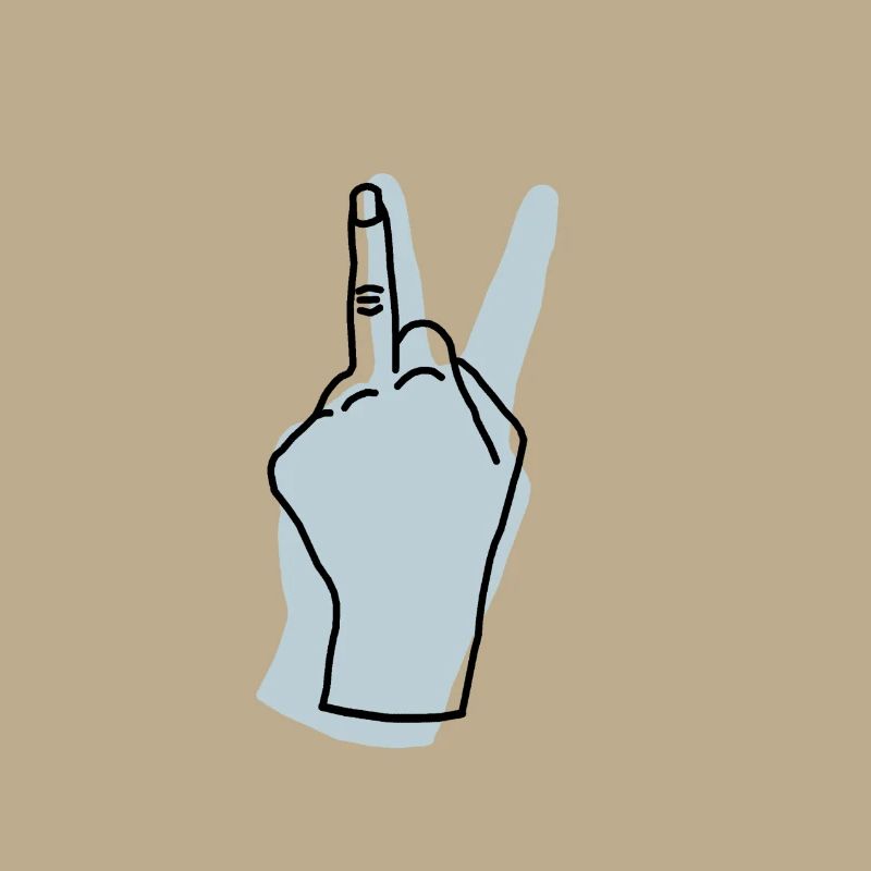 peace gray blue