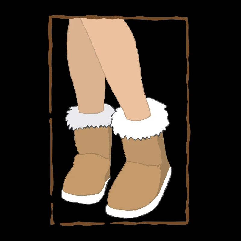 Schaffellstiefel mit Beinen