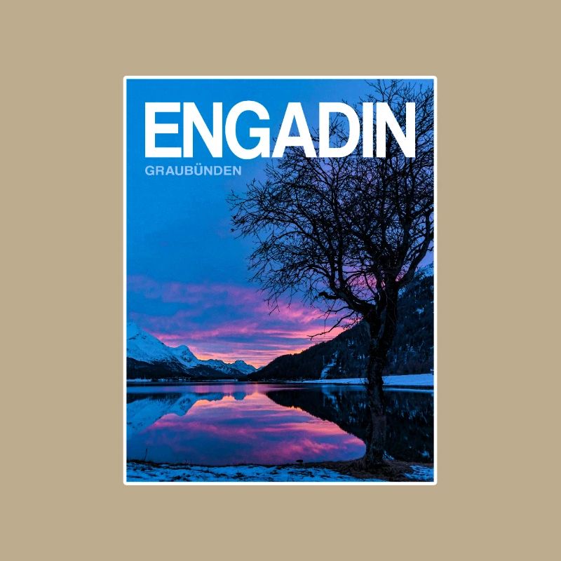 Engadin Seenlandschaft Abendlicht