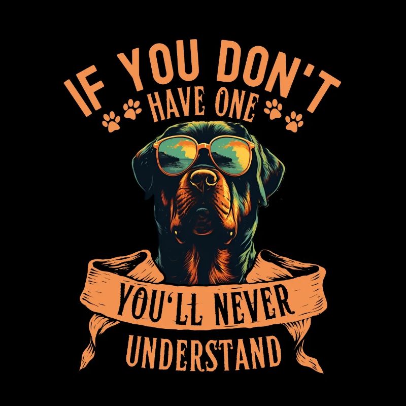 Rottweiler with sunglasses