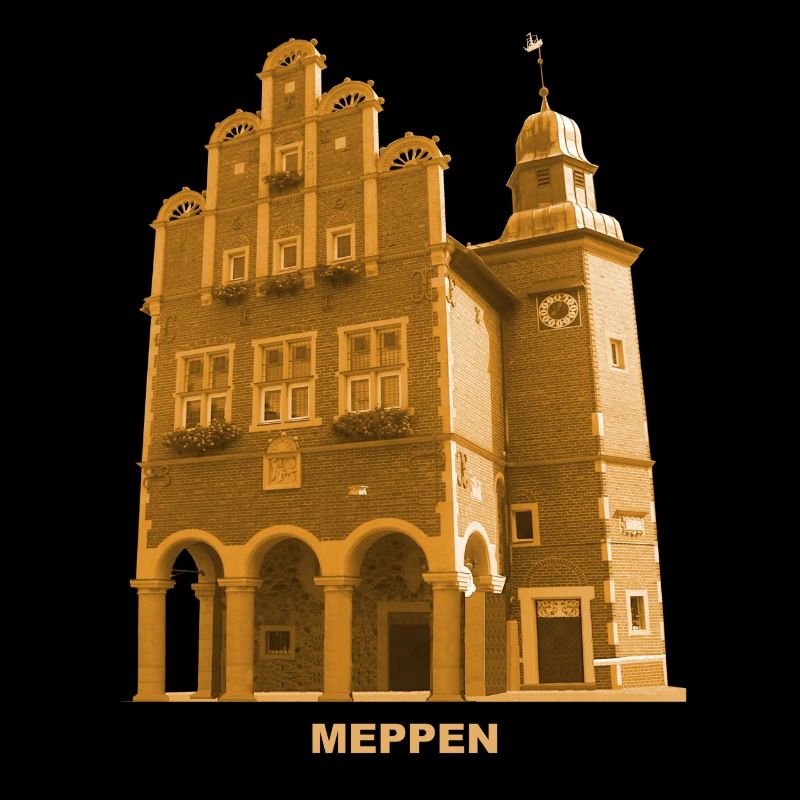 Meppen Town Hall Emsland Ems Lower Saxony