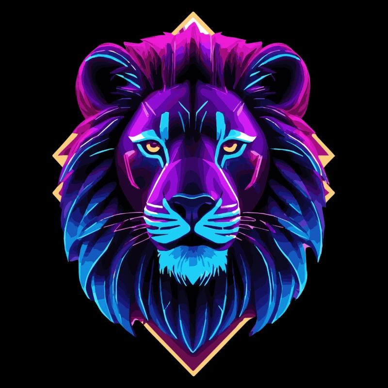 Lion néon