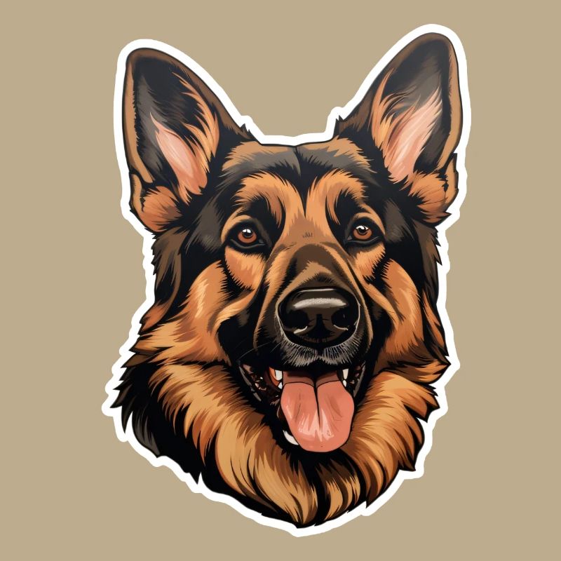 German Shepherd Head