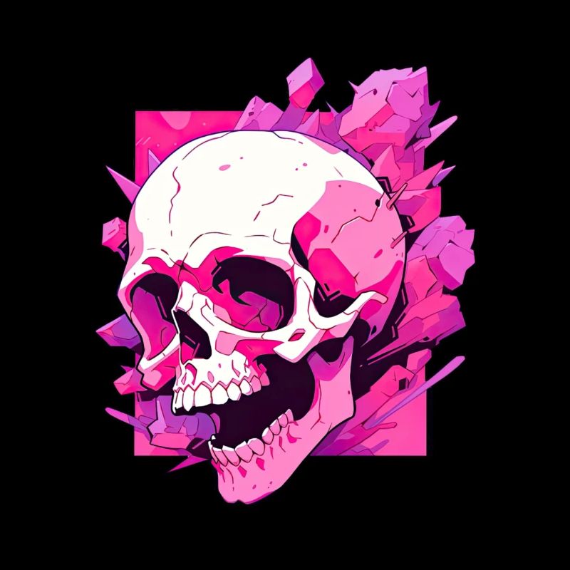 pink skull