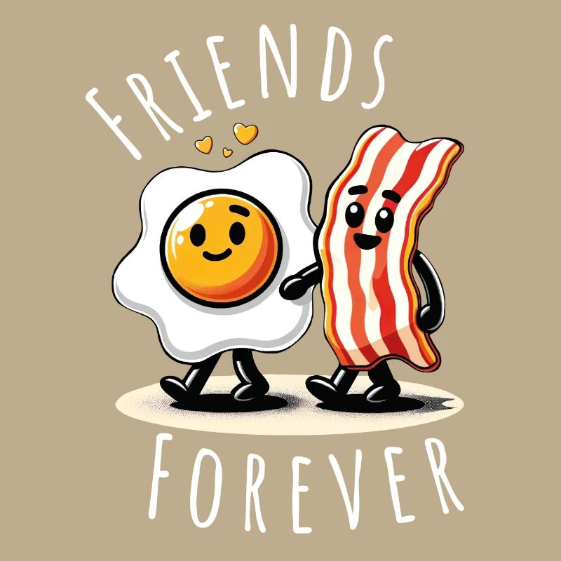 friends forever ham egg comic love