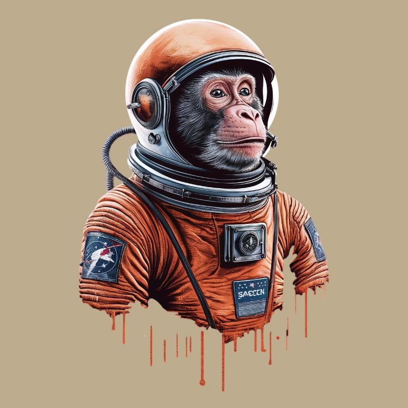 Aventure spatiale avec un singe astronaute