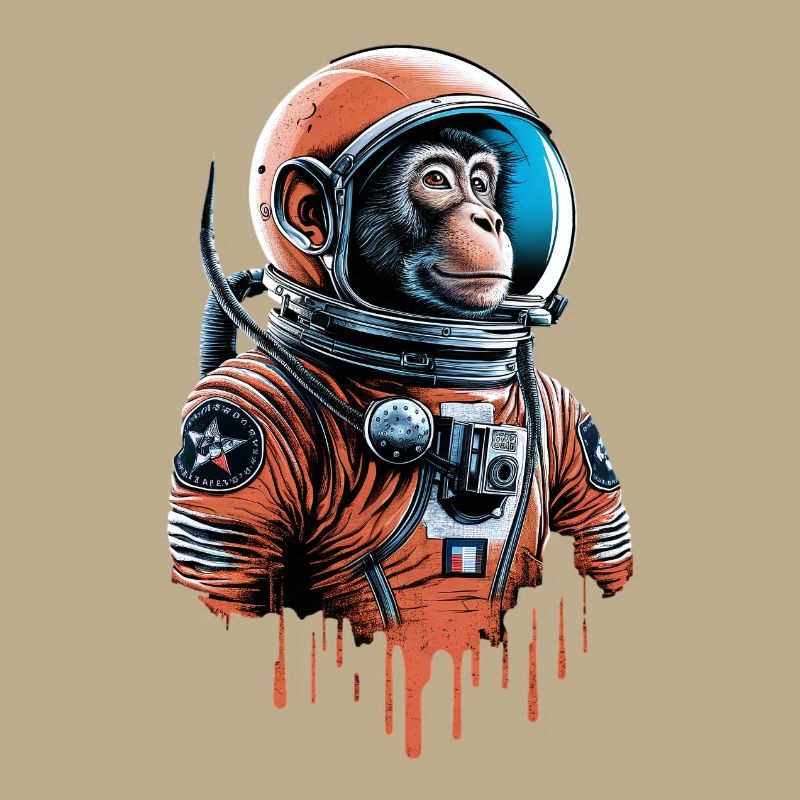 Le singe de l’espace explore l’univers
