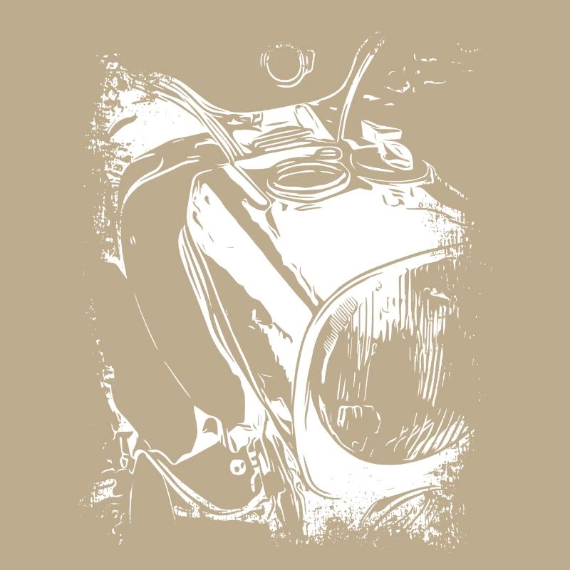 Two-stroke legend black and white