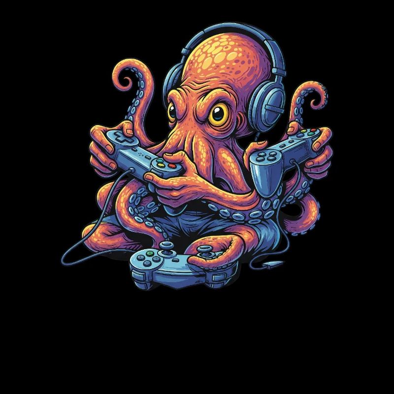 Zockende Krake – Mein Gaming-Oktopus