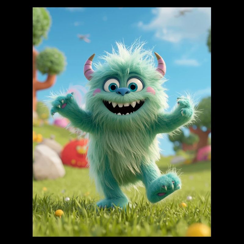 Fluzzle le monstre mignon