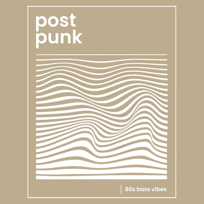 Affiche de motifs post-punk wave