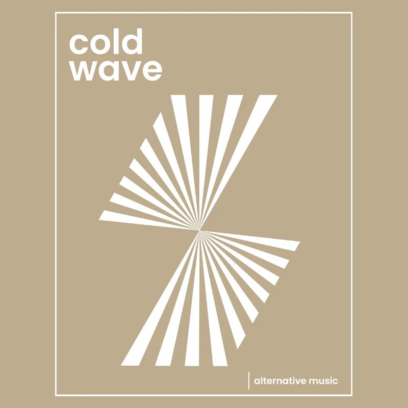 Conception d’affiche de musique Cold Wave
