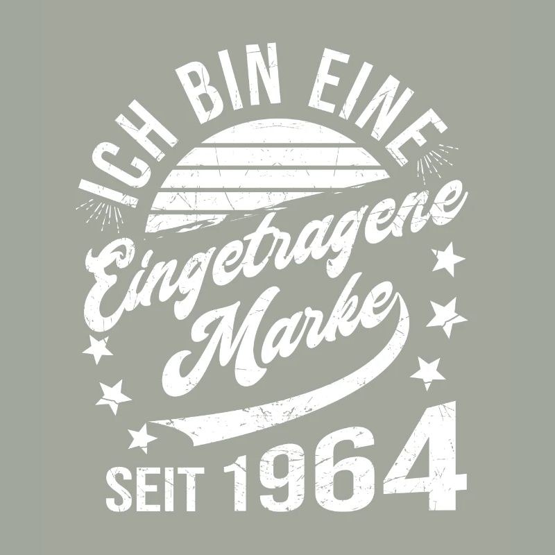 60. Geburtstag Retro 60 Jahre Eingetragene Marke