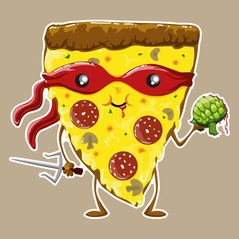 Ninja Pizza eats turtle