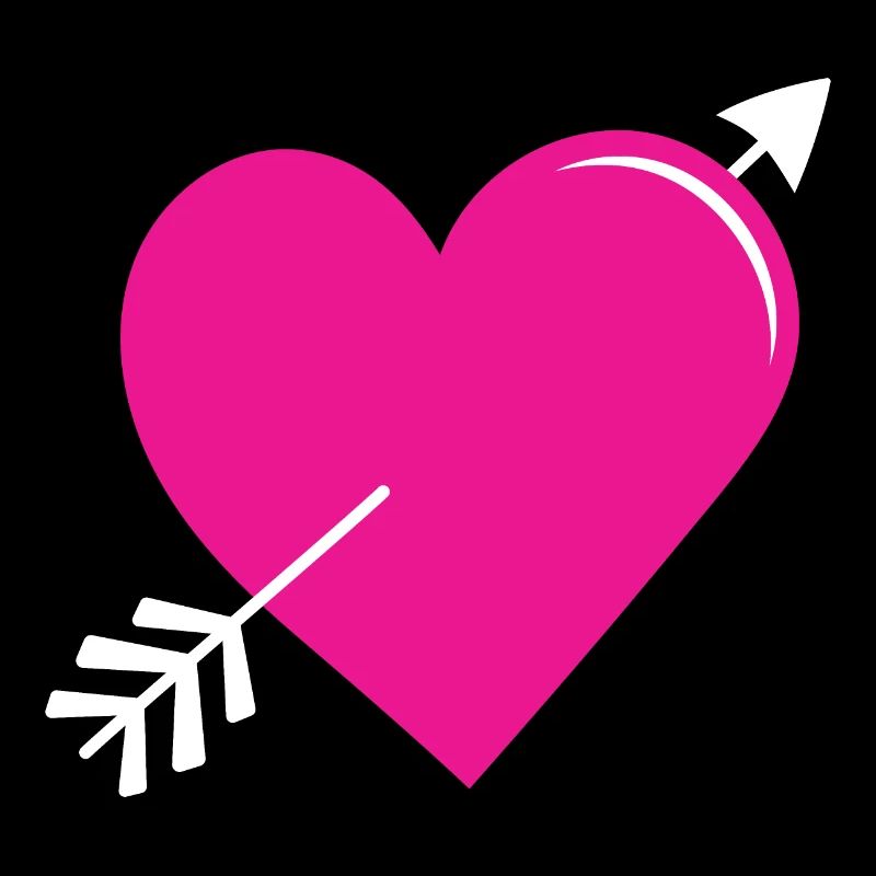 Flèche Coeur Rose