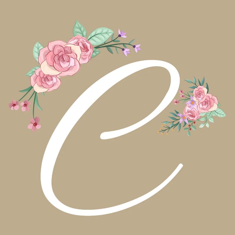 Buchstabe c Blumen