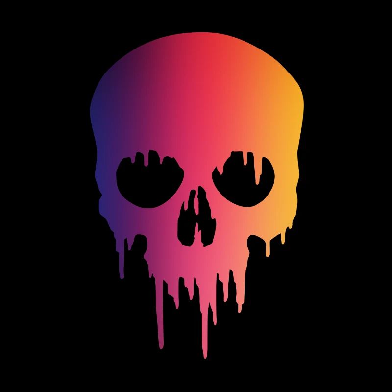 Melting Skull paint
