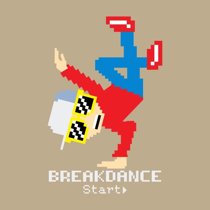 Pixel Breakdance B-Boy | Hip Hop rétro 8-bit