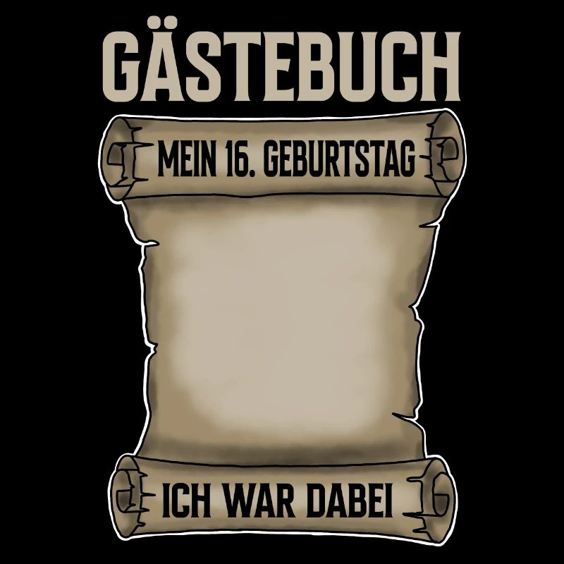 16. Geburtstag Gästebuch