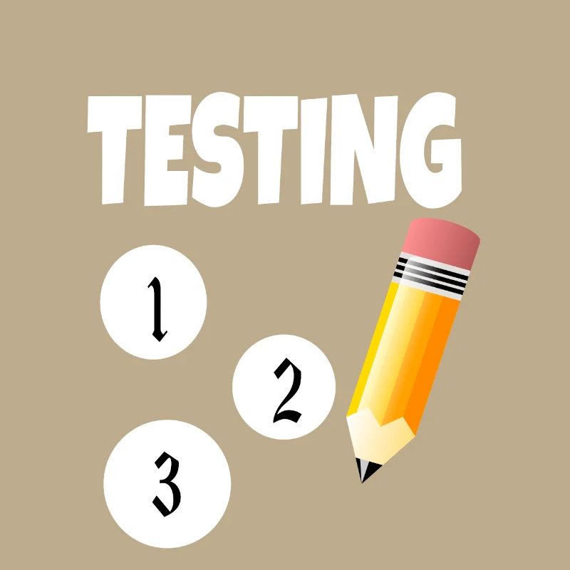 Testing 123 with pencil