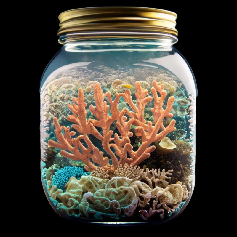 Corals in a jar