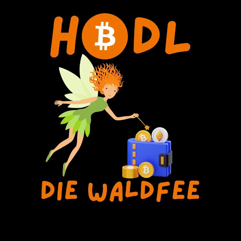 Crypto HODL la fée de la forêt BTC Bitcoin