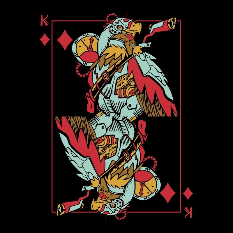 Eagle Steampunk Card Game Karo King Poker
