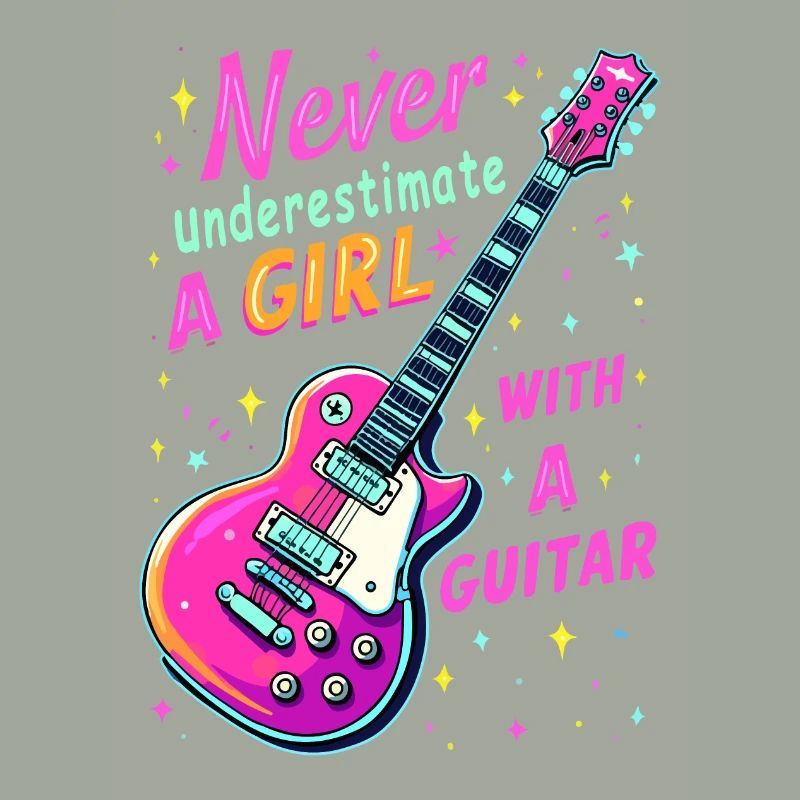 Fille avec guitare