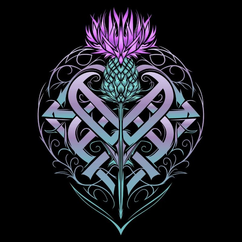 Thistle Shield Celtic Knots Thistle Lover
