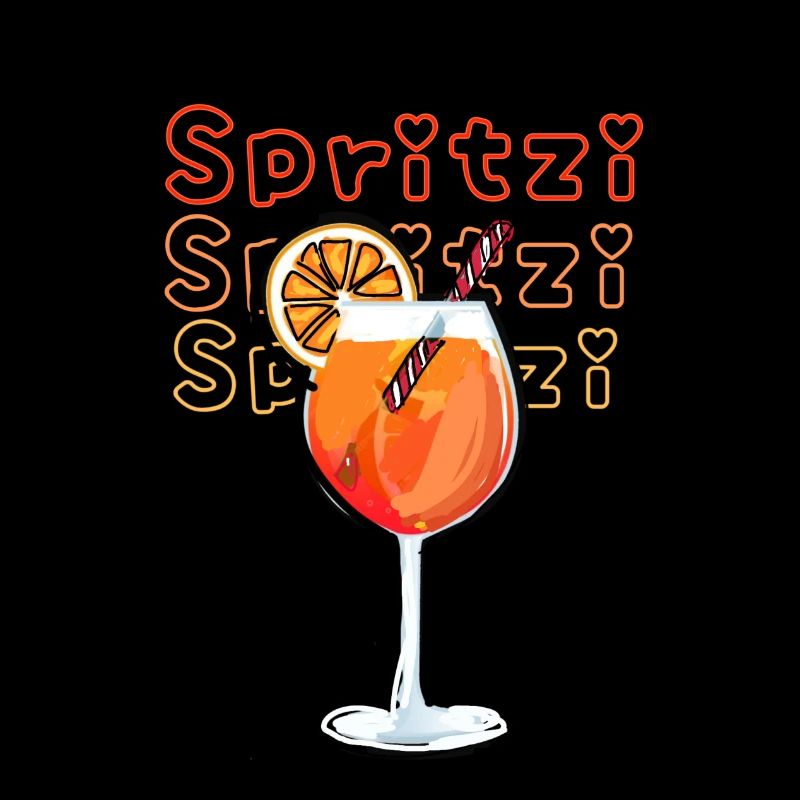 Spritzi, Cocktail, Illustration, Aperoli